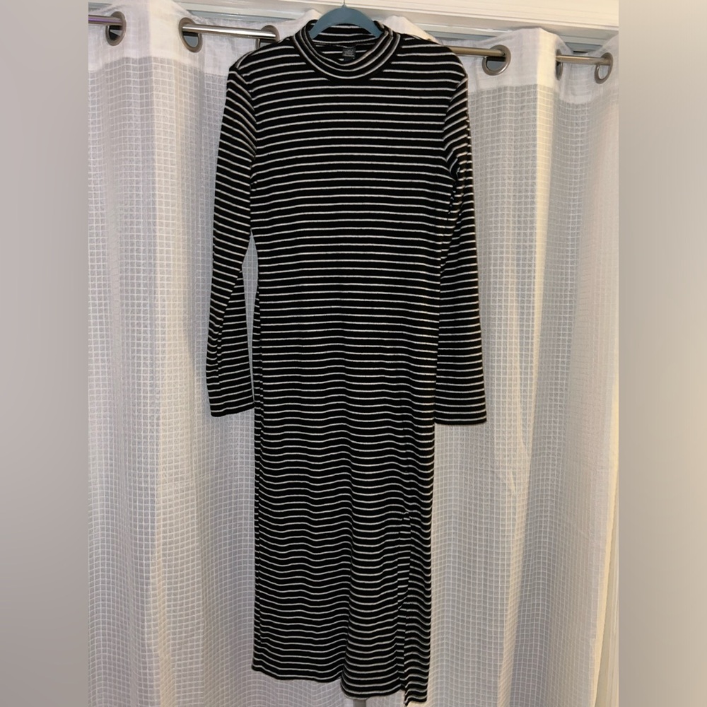 Target striped sweater dress - turtle neck